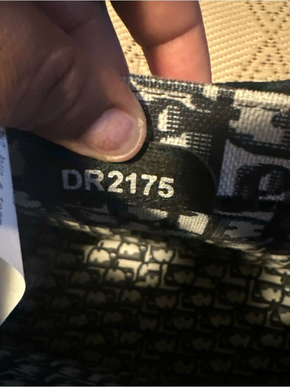 Dior Black and White Tote with Signature Logo Print - Picture 8 of 12